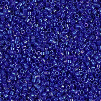 Delicas Size 11 Miyuki Seed Beads -- 216 Opaque Royal Blue Luster 
