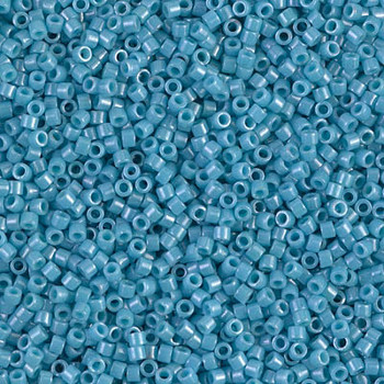 Delicas Size 11 Miyuki Seed Beads -- 218 Opaque Light Blue Luster