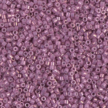 Delicas Size 11 Miyuki Seed Beads -- 253 Opaque Mauve Pink Luster