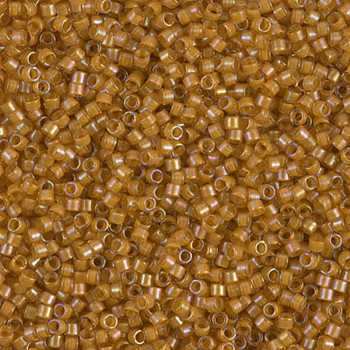 Delicas Size 11 Miyuki Seed Beads -- 272 Topaz / Yellow AB Lined