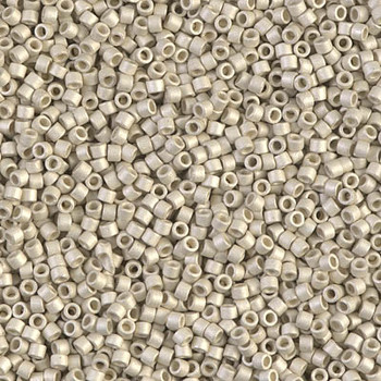 Delicas Size 11 Miyuki Seed Beads -- 335 Galvanized Silver Matte