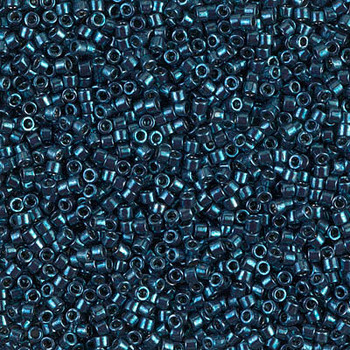 Delicas Size 11 Miyuki Seed Beads -- 459 Galvanized Dyed Dark Teal