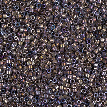 Delicas Size 11 Miyuki Seed Beads -- 542 Palladium Amethyst Gold Iris