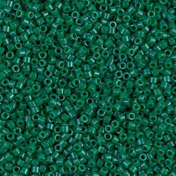 Delicas Size 11 Miyuki Seed Beads -- 656 Dyed Opaque Jade Green