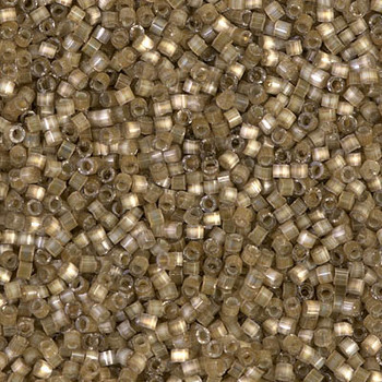 Delicas Size 11 Miyuki Seed Beads -- 671 Variegated Taupe / Silver Lined