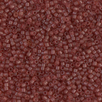 Delicas Size 11 Miyuki Seed Beads -- 773 Dyed Transparent Salmon Matte