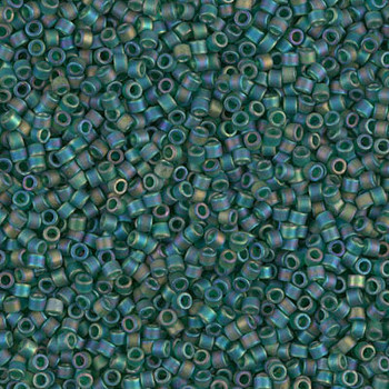 Delicas Size 11 Miyuki Seed Beads -- 859 Emerald AB Matte