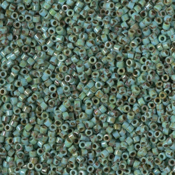 Delicas Size 11 Miyuki Seed Beads -- 2264 Picasso Turquoise