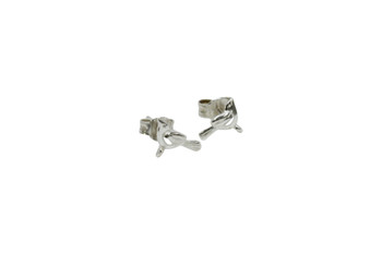 Sterling Silver Bird Stud Earrings - Sold as a Pair