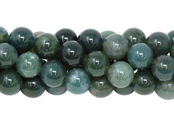 Moss Agate Polished 10mm Round