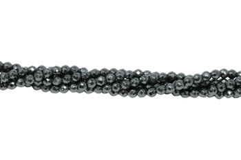 Hematite Polished 4mm Faceted Round