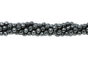 Hematite Polished 6mm 128 Cut Faceted Round