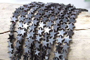 Hematite Polished 8mm Flat Star