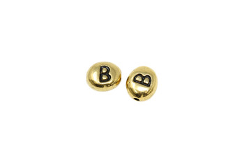 B Alphabet Bead - Gold Plated