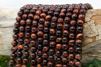 Red Tiger Eye Grade A Polished 8mm Round