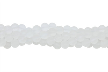 Crystal Quartz Grade A Matte 10mm Round