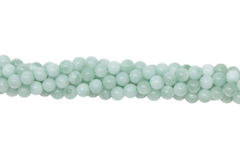 Green Angelite Polished 4mm Round