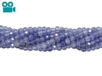 Tanzanite Polished 3x2mm Rondelle