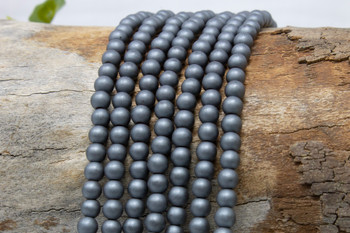 Hematite Matte 4mm Round