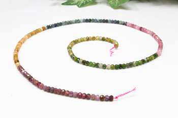 Tourmaline Multi Color Polished 2.5-3mm Faceted Round