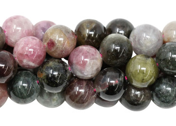 Tourmaline Multi Color Polished 10mm Round