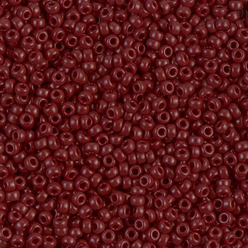 Size 11 Miyuki Seed Beads -- 419 Opaque Chocolate Brown