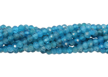 Apatite Polished 2.5mm Faceted Rondelle