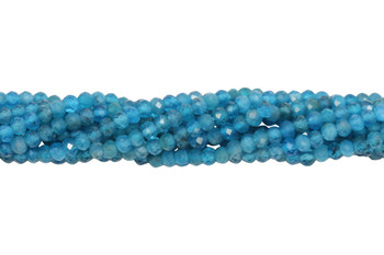 Apatite Polished 2.5mm Faceted Rondelle