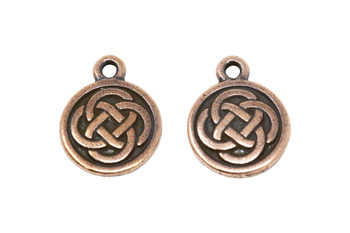 Celtic Round  - Copper Plated