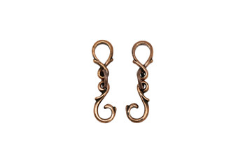 Vine Hook & Eye - Copper Plated