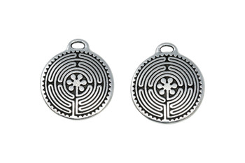 Large Labyrinth - Silver Plated