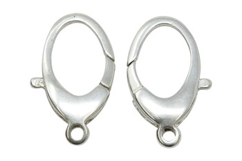 Sterling Silver 11x21.5mm Oval Clasp