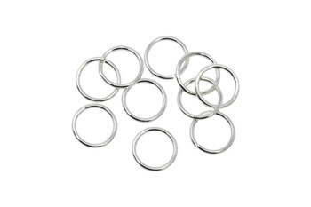 Sterling Silver 6mm Round 22 Gauge OPEN Jump Rings - 10 Pieces