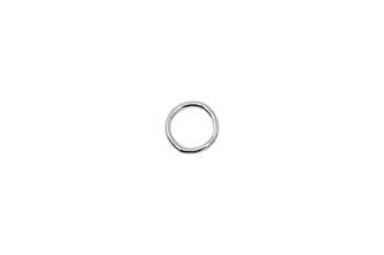 Sterling Silver 6mm Round 21 Gauge CLOSED Jump Rings - 10 Pieces