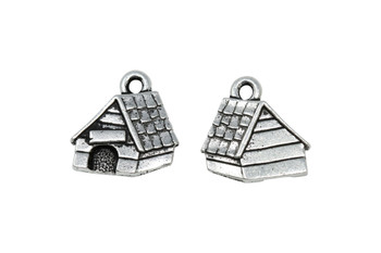 Dog House Charm - Silver Plated