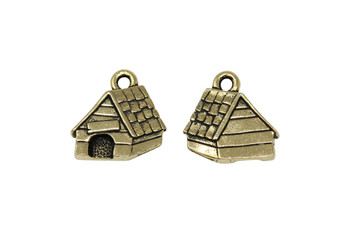 Dog House Charm - Gold Plated
