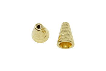 Hammertone Cone - Gold Plated