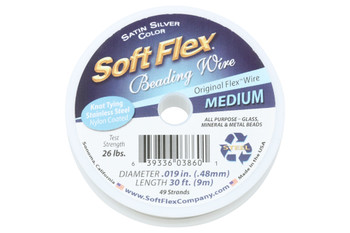 Soft Flex - Medium - Satin Silver - 30ft