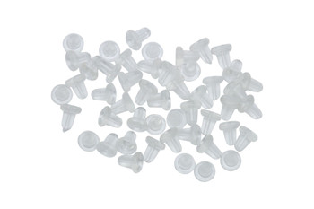 Plastic Earring Backs - 50 Pieces