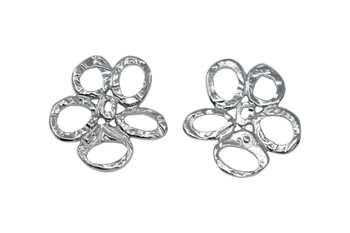 Five Rings Link - Rhodium Plated