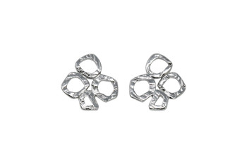 Four Rings Link - Rhodium Plated