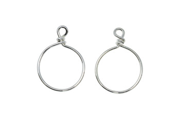 Charm Keeper 20mm Hoop - Bright Silver