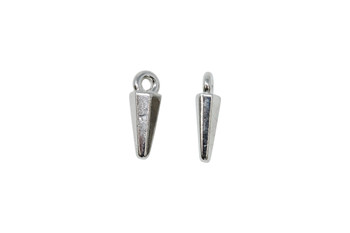 Small Dagger Charm - Rhodium Plated