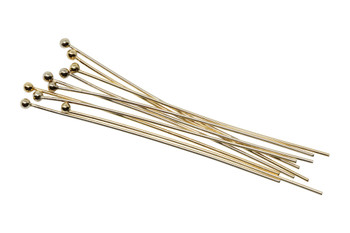 14K Gold Filled 1.5" Long 24 Gauge Ball End Head Pins - 10 Pieces