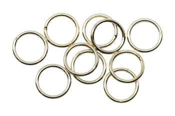 14K Gold Filled 7mm Round 21 Gauge CLOSED Jump Rings - 10 Pieces