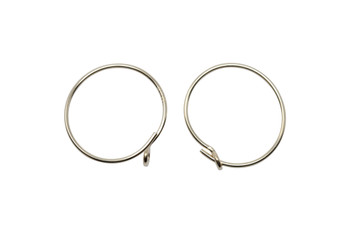14K Gold Filled 15mm Beading Earring Hoops - Sold as a Pair