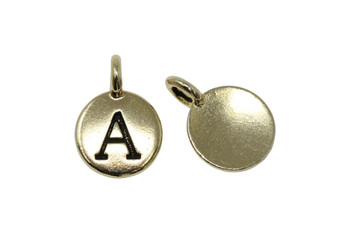 A Alphabet Charm - Gold Plated