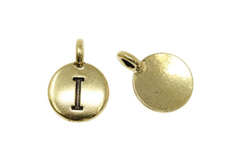 I Alphabet Charm - Gold Plated