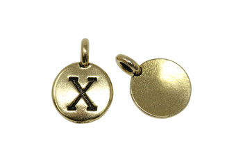 X Alphabet Charm - Gold Plated