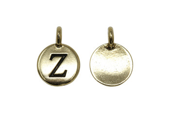 Z Alphabet Charm - Gold Plated